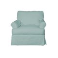 Sunset Trading Horizon T-Cushion Chair Slipcover Only Ocean Blue - 34 x 38 x 38 in. SU-117620SC-391043